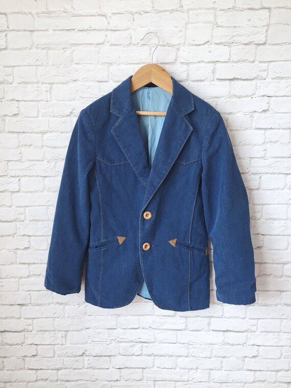 Western style boys jacket vintage denim sport coat boys Etsy