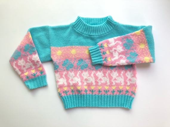 pastel cat sweater
