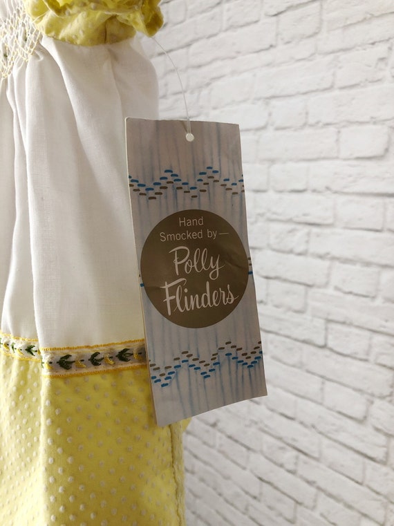 Polly Flinders dress, Vintage smocked, newborn ba… - image 2