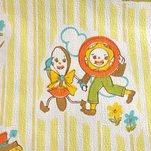 vintage nursery rhymes wallpaper, jack and jill, humpty dumpty, hey diddle diddle, textured nursery child wallpaper, cow jumped over moon, image 4