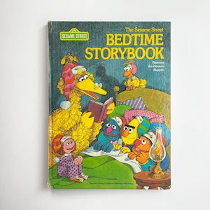 The Sesame Street Bedtime Storybook, Featuring Jim Henson's Muppets, 1978 Random House, Vintage Bedtime Storybook, Vintage Sesame Street