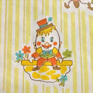 vintage nursery rhymes wallpaper, jack and jill, humpty dumpty, hey diddle diddle, textured nursery child wallpaper, cow jumped over moon, image 3