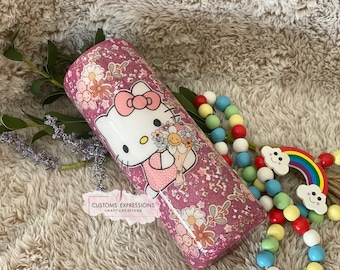 Kitty Inspiration Tumbler Glitter Epoxy Tumbler READY to SHIP