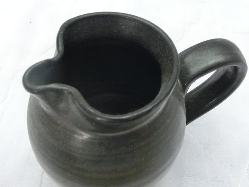 Prinknash Pottery Black Milk Jug Etsy UK
