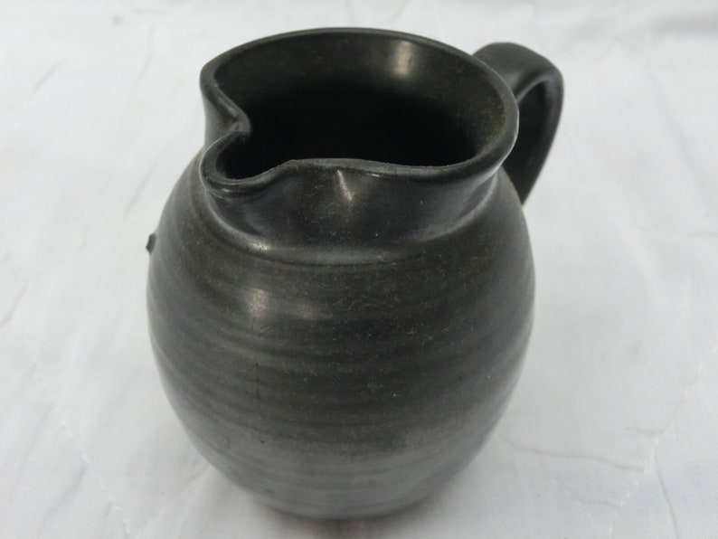 Prinknash Pottery Black Milk Jug Etsy UK