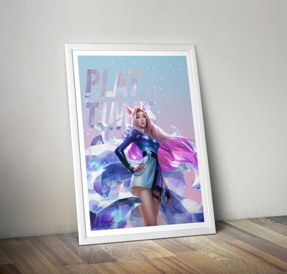 Kda All Out Ahri Posters League Of Legends Lol Poster Etsy