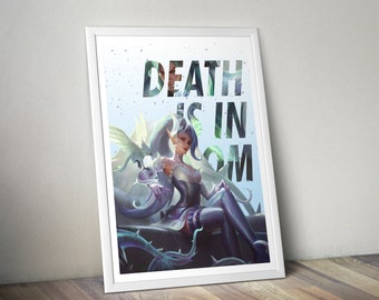 Crystal Rose Zyra Posters, League of Legends, LoL Poster, League of Legends Art, League Gifts