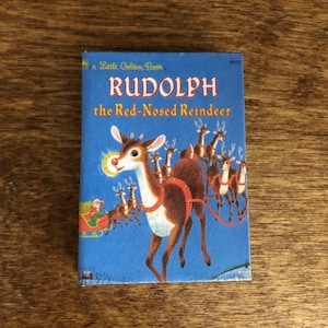 Rudolph Red-Nosed Reindeer doll sized miniature book for 18 inch  Dolls