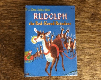 Rudolph Red-Nosed Reindeer doll sized miniature book for American Girl Dolls - 2 week turn around time
