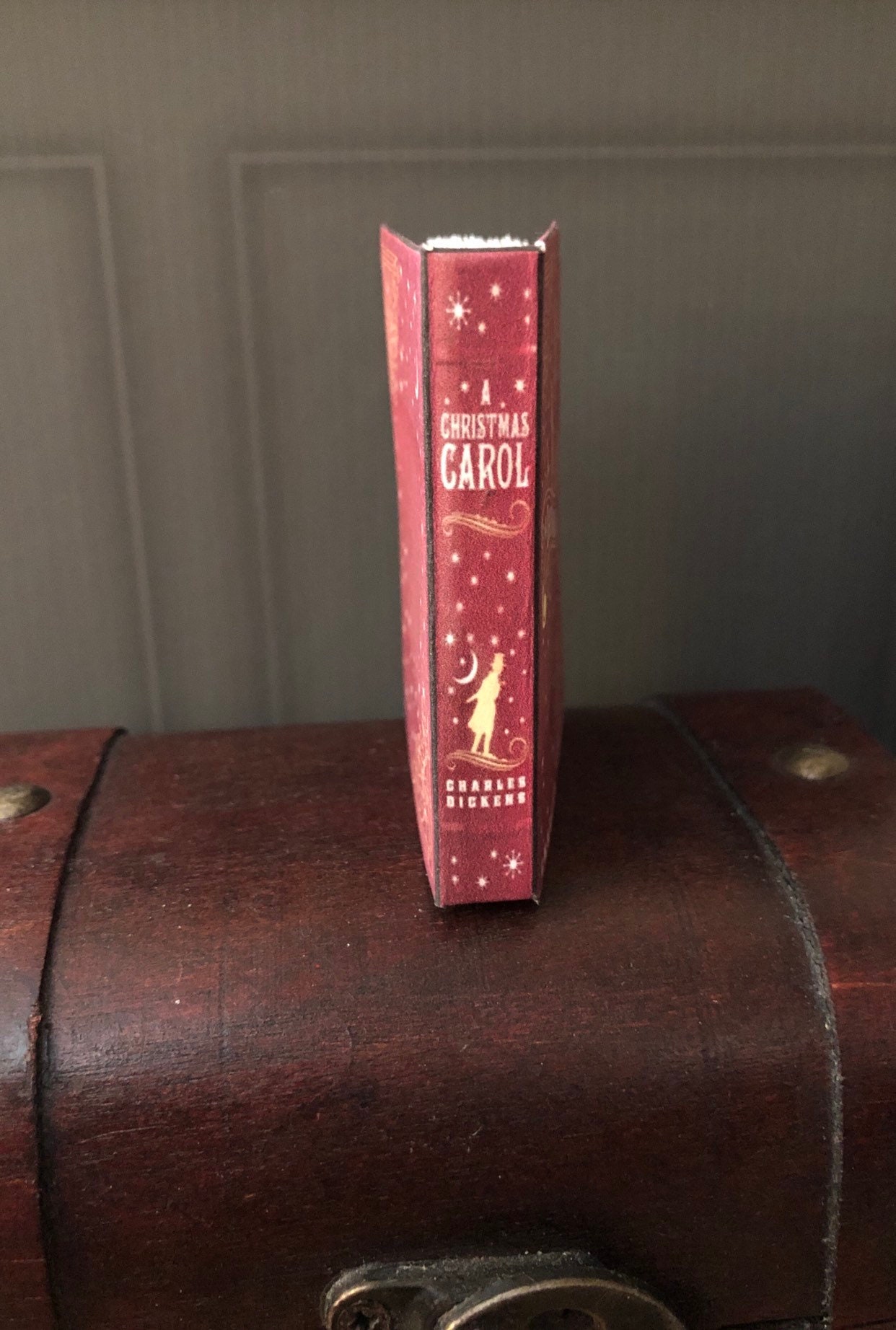1:3 Scale A Christmas Carol doll sized mini book for American Girl Dolls