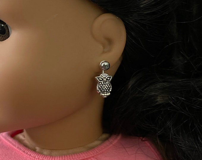 Owl Earring Dangles for 18 inch Doll (Dangles Only) Doll Jewelry