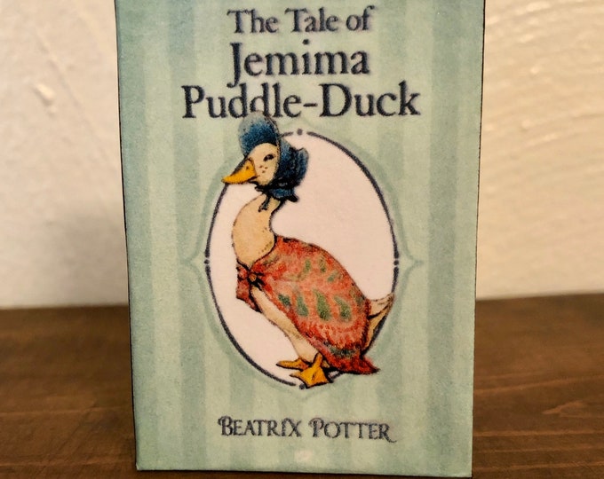 Jemima Puddle-Duck by Beatrix Potter doll sized miniature book for 18 inch Dolls