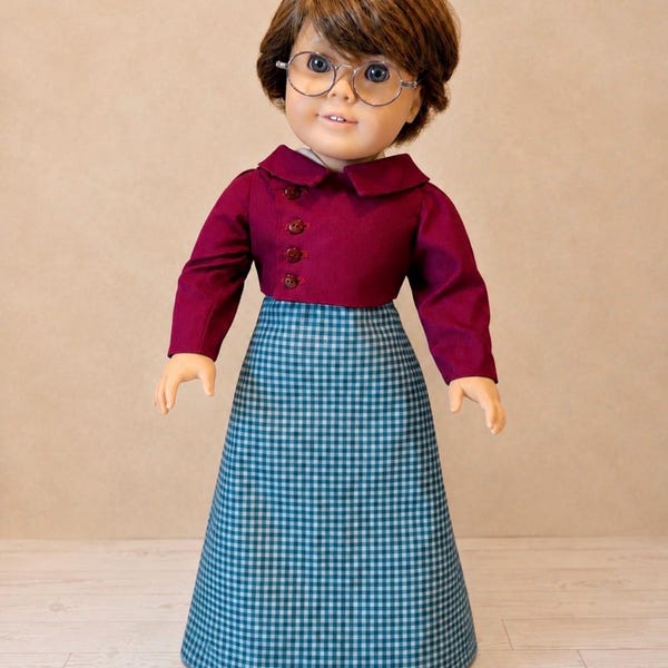 Mary Bennet Inspired Regency Outfit for 18-Inch Dolls | Inspired by The Other Bennet Sister | Historical Doll Clothing | Custom Order 2 week