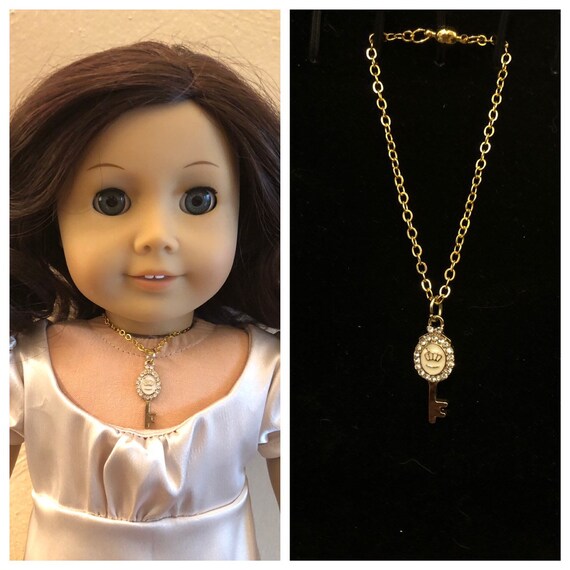 Cameo Pearl Necklace for 18 Inch Doll American Girl Elizabeth Jewelry