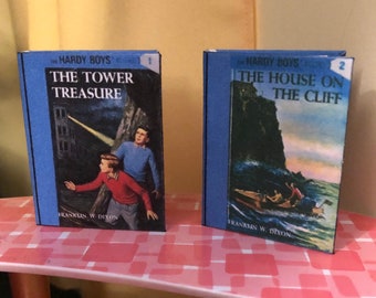 Hardy Boys Miniature books 1 & 2 for 18 inch Dolls 1:3 Scale