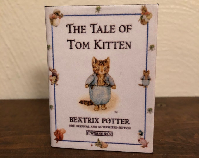 Tale of Tom Kitten Miniature Book for American Girl Doll Molly - 2 week turn around time