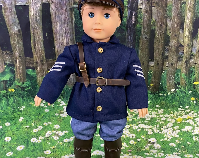 Civil War Uniform for 18 inch Boy Doll  (Made To Order 2 week turn around time)