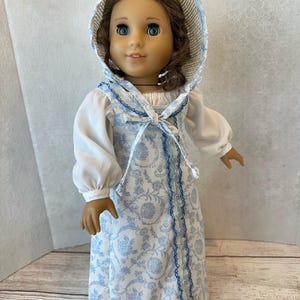 Regency Era Jumper Dress for 18 inch Dolls | Custom Historical Doll Dress