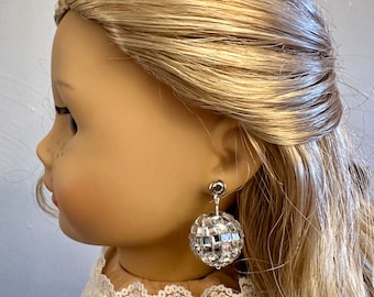 Mirrorball Earring Dangles for 18 inch  Dolls DANGLES ONLY