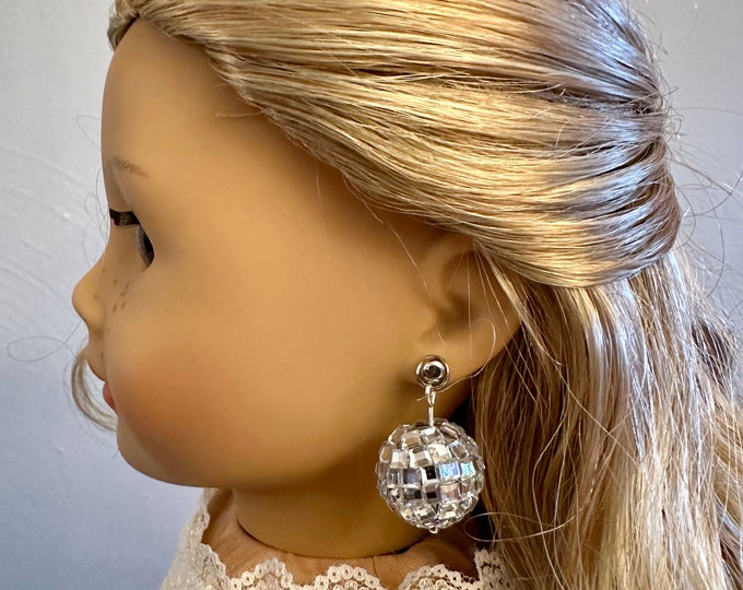 Mirrorball Earring Dangles for 18 inch  Dolls DANGLES ONLY