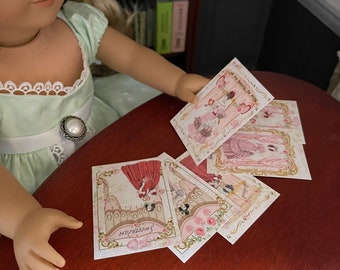 Miniature Vintage Style Valentines for 18 inch  Dolls 1:3 Scale