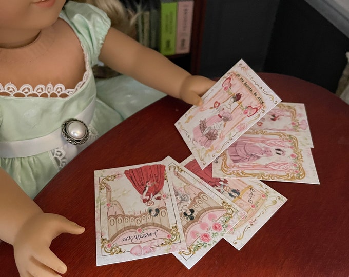 Miniature Vintage Style Valentines for 18 inch American Girl Dolls