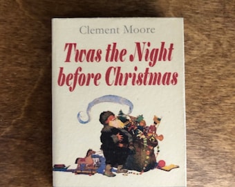 1:3 Scale T'was The Night Before Christmas doll sized mini book for American Girl Dolls
