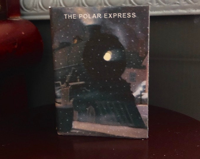The Polar Express 1:3 Scale doll sized mini book for American Girl Dolls