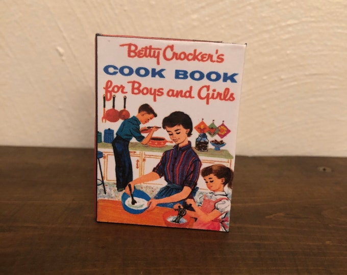 Cookbook for Boys & Girls doll sized miniature book for 18 inch  Dolls