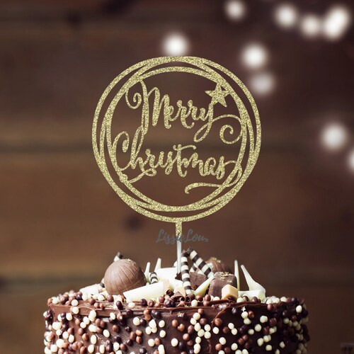 Funny christmas cake toppers