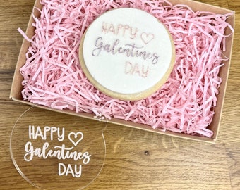 Happy Galentine's Day Cookie Embosser, Valentines Cookie Embosser, Fondant Embosser, Love Cookie Embosser, Icing Stamp, Heart Cookie Stamp