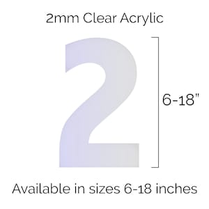 Acrylic Cake Shape Number 2 Mold