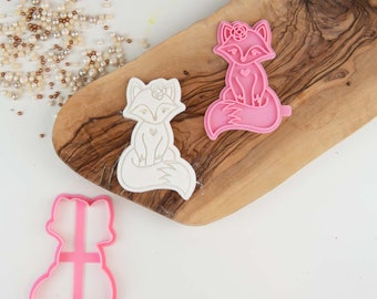 Foremka i stempel do ciastek Fox, foremka do ciastek Woodland, wytłaczarka do ciastek Woodland Animal, stempel do ciastek Woodland, pomysły na pudełka pocztowe