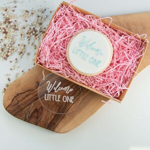 Welcome Little One Cookie Embosser, Baby Shower Keks Stempel, Baby Ausstecher, Cookie Stempel, Gender Reveal Cookie Embosser