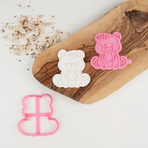 Bear Cookie Cutter en Stempel, Woodland Cookie Cutter, Woodland Animal Cookie Embosser, Woodland Cookie Stamp, Postal Box Ideas