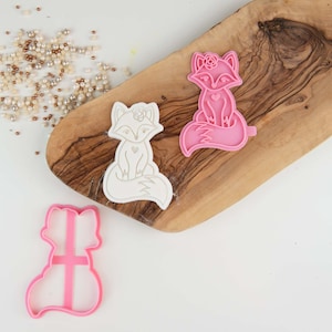 Fox Cookie Cutter en Stempel, Woodland Cookie Cutter, Woodland Animal Cookie Embosser, Woodland Cookie Stamp, Postal Box Ideas