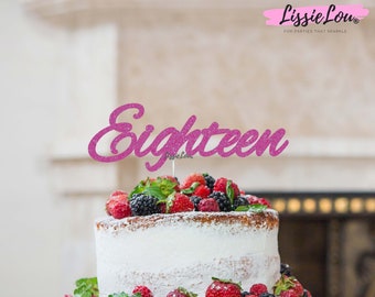 Eighteen Cake Etsy