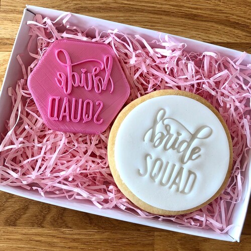 Bride Squad Cookie Stamp Fondant Stamp Fondant Cookie Stamp Etsy