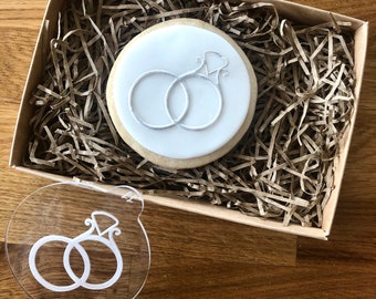 Wedding Rings Cookie Embosser, Wedding Cookie Stamp, Fondant Embosser, Wedding Icing Stamp, Cookie Embosser, Wedding Cookie Embosser