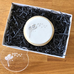 Soffiante Tarassaco Cookie Embosser, Floral Cookie Stamp, Fondant Stamp, Wedding Cookie Embosser, Fondant Cookie Stamp, Floral Embosser