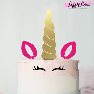 Unicorn Cake Kit Topper Set Premium 3mm Acrylic