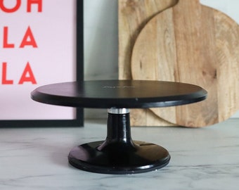Draaiplateau voor taartdecoratie | Zwaar uitgevoerde metalen glazuurspinner voor gladde taarten