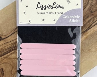 Baby Pink Acrylic Cakesicle Lollipop Sticks, Cakesicle Sticks, Acrylic Cakesicle Sticks, Reusable Cake Pop Sticks, Acrylic Popsicle Sticks