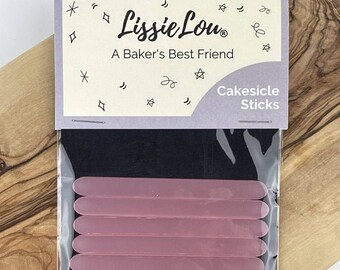 Frosted Blush Pink Acrylic Cakesicle Lollipop Sticks, Cakesicle Sticks, Acrylic Cakesicle Sticks, Lollipop Sticks, Reusable Cake Pop Sticks