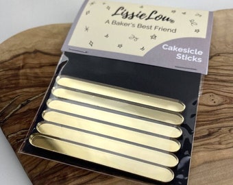 Acrylic Cakesicle Lollipop Sticks, Cakesicle Sticks, Acrylic Cakesicle Sticks, Reusable Cakesticks, Acrylic Popsicle Sticks Pack of 6