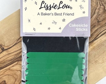 Green Acrylic Cakesicle Lollipop Sticks, Cakesicle Sticks, Acrylic Cakesicle Sticks, Reusable Cake Pop Sticks, Acrylic Popsicle Sticks