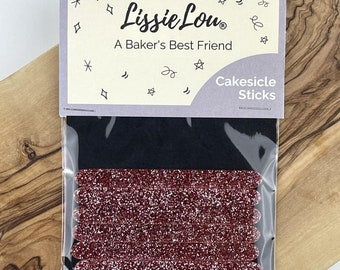Glitter Pink Acrylic Cakesicle Lollipop Sticks, Cakesicle Sticks, Acrylic Cakesicle Sticks, Reusable Cake Sticks, Acrylic Sticks
