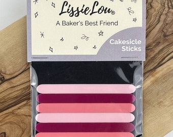 Pink Colours Acrylic Cakesicle Sticks, Cakesicle Sticks, Acrylic Cakesicle Sticks, Lollipop Sticks, Reusable Cake Pop Sticks
