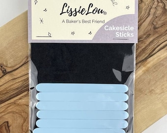 Baby Blue Acrylic Cakesicle Lollipop Sticks, Cakesicle Sticks, Acrylic Cakesicle Sticks, Reusable Cake Pop Sticks, Acrylic Popsicle Sticks