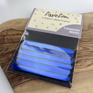 Mirror Blue Acrylic Cakesicle Lollipop Sticks, Cakesicle Sticks, Acrylic Cakesicle Sticks, Reusable Cake Sticks, Acrylic Sticks